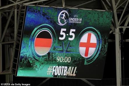 英格兰U19逆转战平德国5-5 创U19欧青赛单场进球新纪录