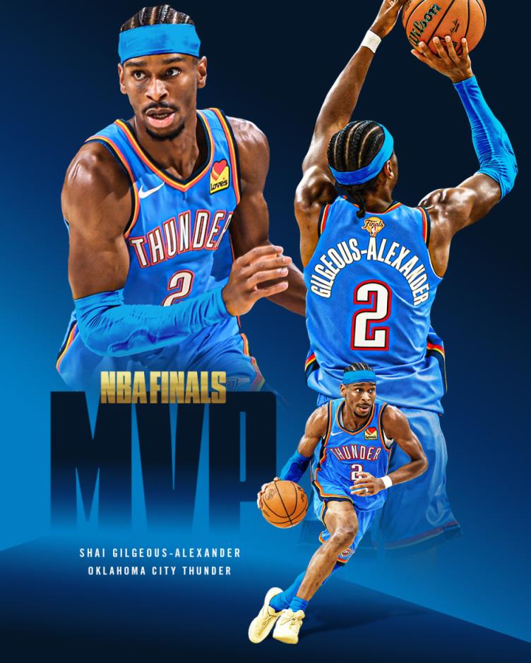 NBA新王亚历山大斩获5项荣誉 成为本赛季最闪耀之星
