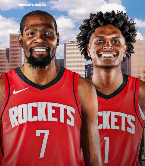 NBA大交易！杜兰特加盟火箭，与阿门·汤普森组成顶级防守组合