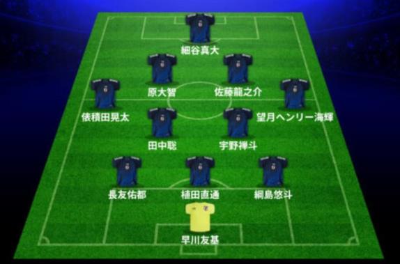 日媒：日本队采用3-4-2-1阵型，长友佑都担任左边中卫，细谷真大前插