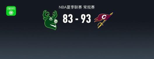 NBA夏季联赛战报：骑士力克雄鹿，奈克万-汤姆林高效22分13篮板4助攻