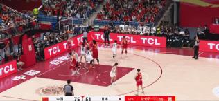 张子宇对阵日本两战场均17分7篮板，命中率高达77%！